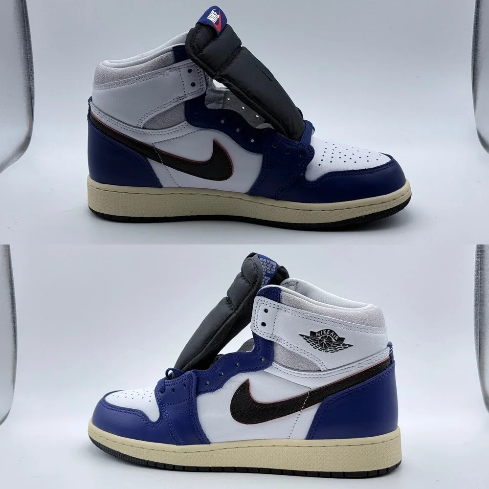 Nike Air Jordan 1 Retro High OG GS Rare Air FD1437-100 Youth 6Y 2 laces sticker